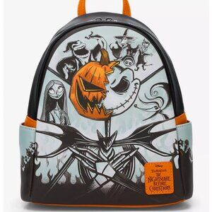Loungefly- The Nightmare Before Christmas Pumpkin King /Jack Mini Backpack -NEW